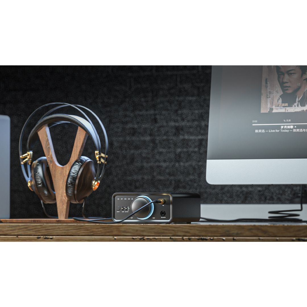 FiiO K7 True Balanced Desktop USB DAC with THX AAA 788 Plus Headphone Amplifier (Black)