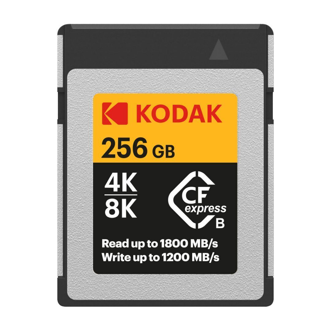 Kodak CFexpress Type B 256GB Memory Card with 1800MBps Read and 1200MBps Write (EKMCFX256GK)