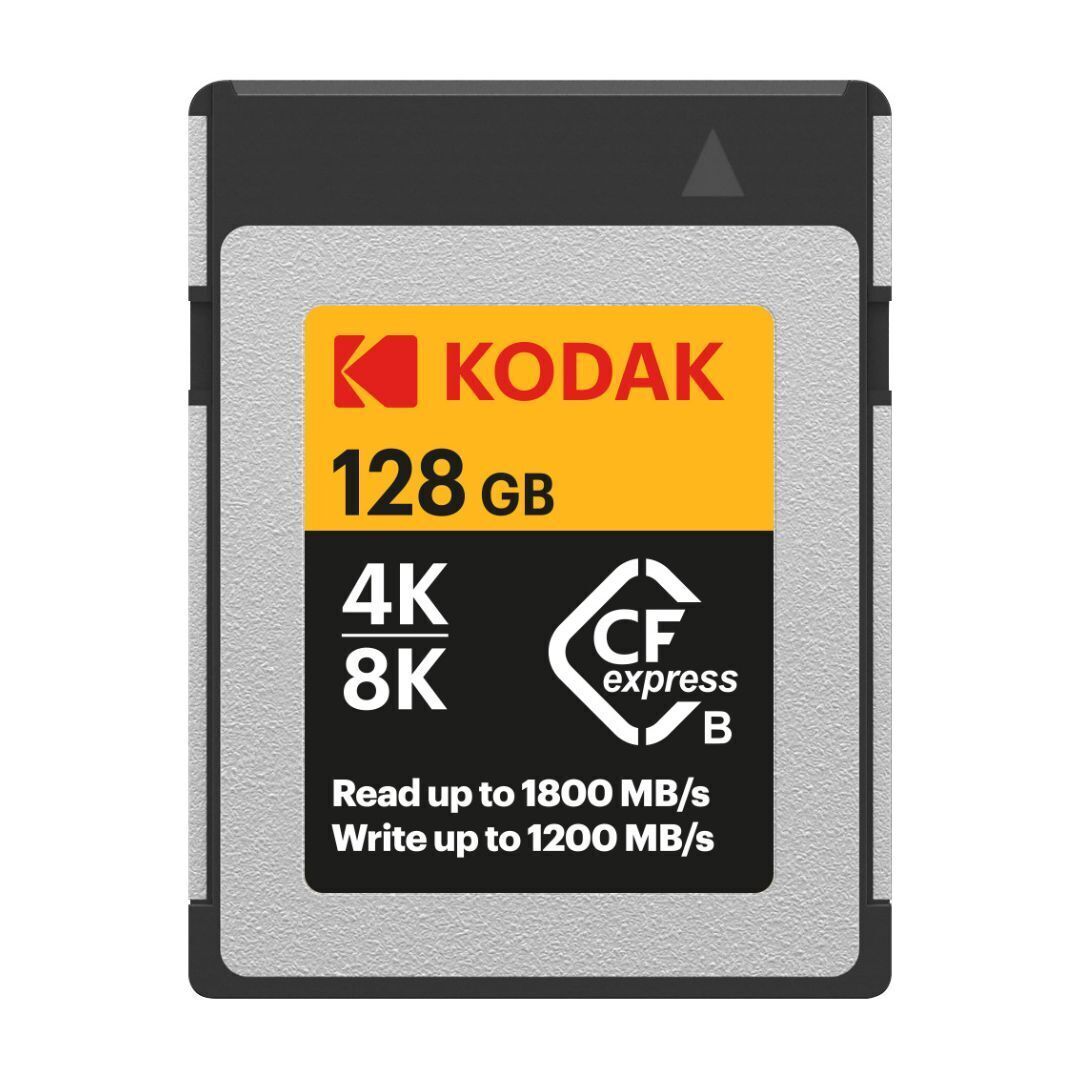 Kodak CFexpress Type B 128GB Memory Card with 1800MBps Read and 1200MBps Write (EKMCFX128GK)