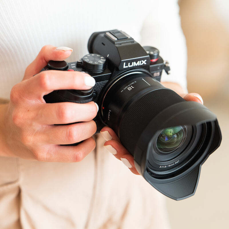 Panasonic Lumix S 18mm F1.8 Ultra-Wide (S-S18) Mirrorless Lens with Black Hard Carry Case Bundle