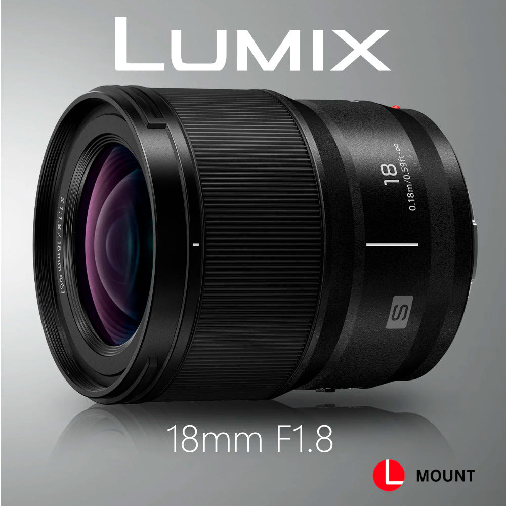 Panasonic Lumix S 18mm F1.8 Ultra-Wide (S-S18) Mirrorless Lens with Black Hard Carry Case Bundle