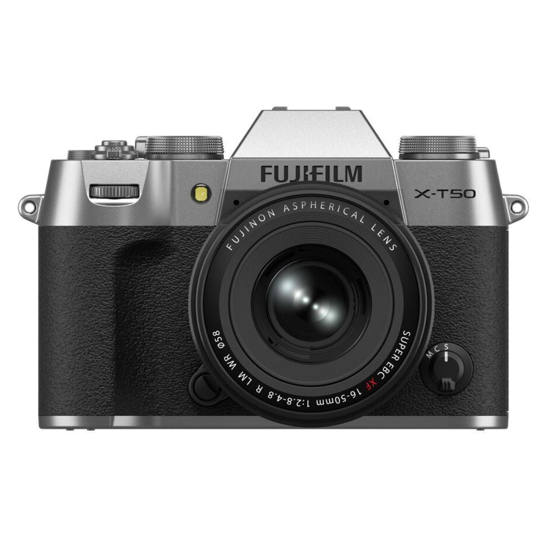 Fujifilm X-T50 Digital Camera with FUJINON XF16-50mm F2.8-4.8 R LM WR Compact Lens Kit (Silver)