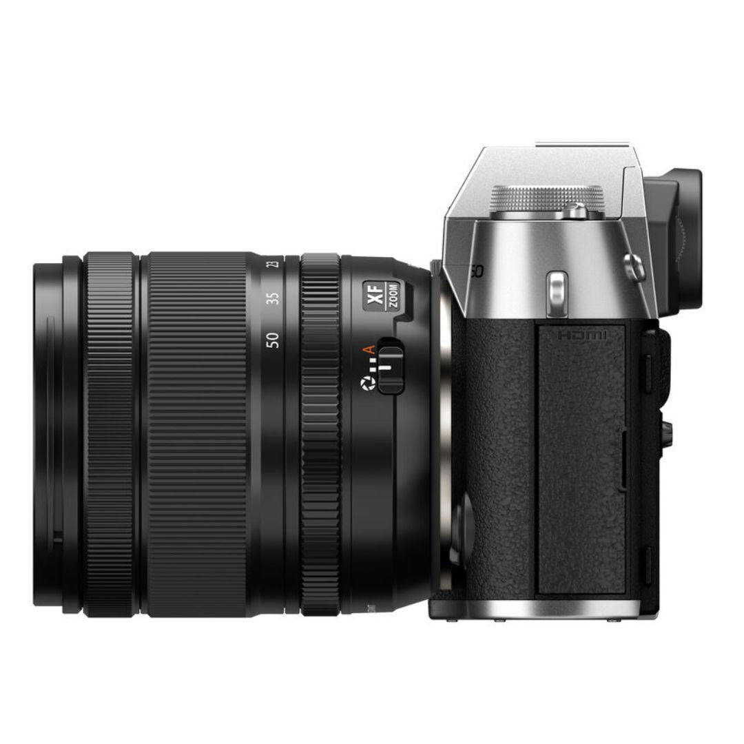 Fujifilm X-T50 Digital Camera with FUJINON XF16-50mm F2.8-4.8 R LM WR Compact Lens Kit (Silver)