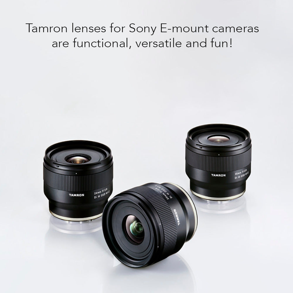 Tamron 24mm f/2.8 Di III OSD Wide-Angle Prime Lens for Sony E-Mount with Software Suite Bundle