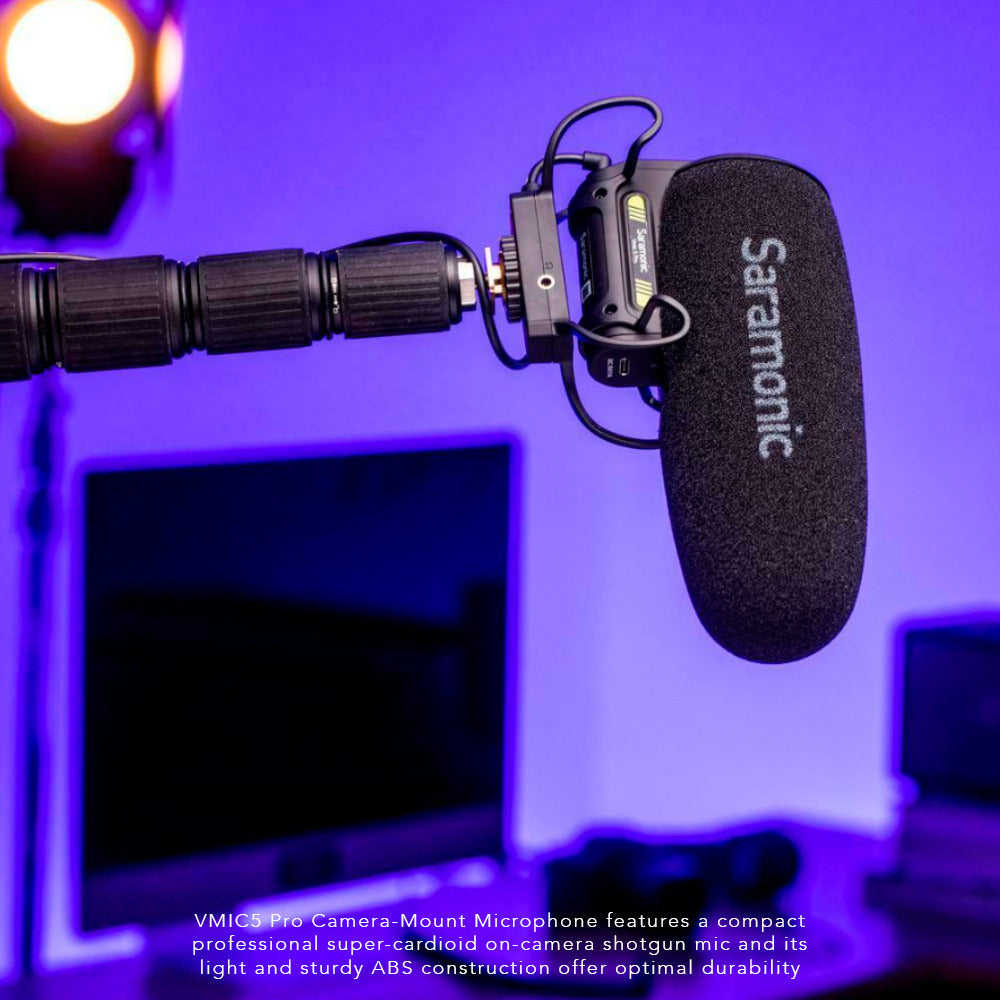 Saramonic VMIC5 Pro Camera-Mount Shotgun Microphone with Hard Case Bundle
