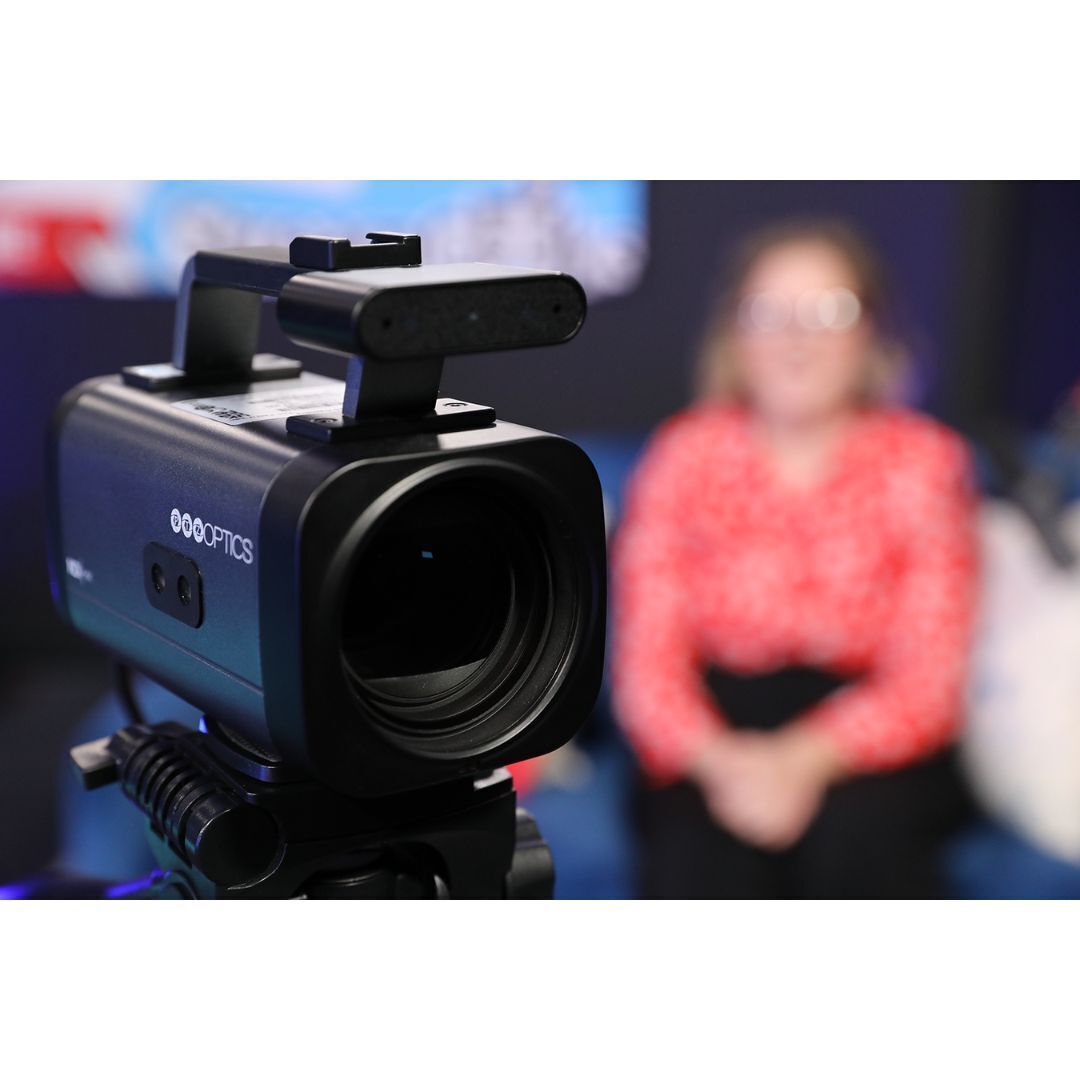 PTZOptics Studio Pro Camera with 12x Optical Zoom Lens, 72.5-Degree FoV, and 1080p Display