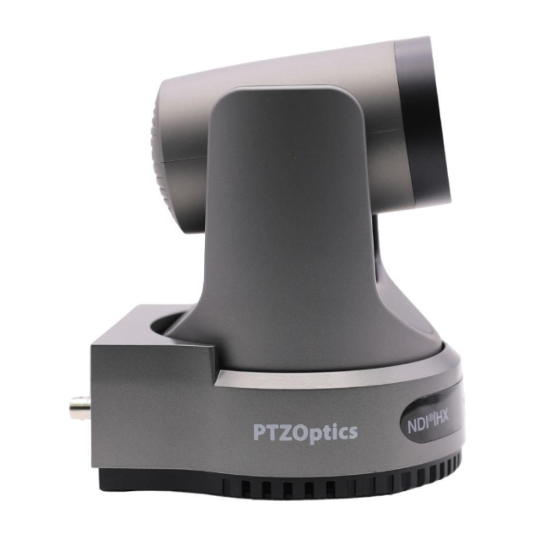 PTZOptics Move 4K 30x Auto-Tracking PTZ Camera with Tally Light and 3D Noise Reduction (Gray)