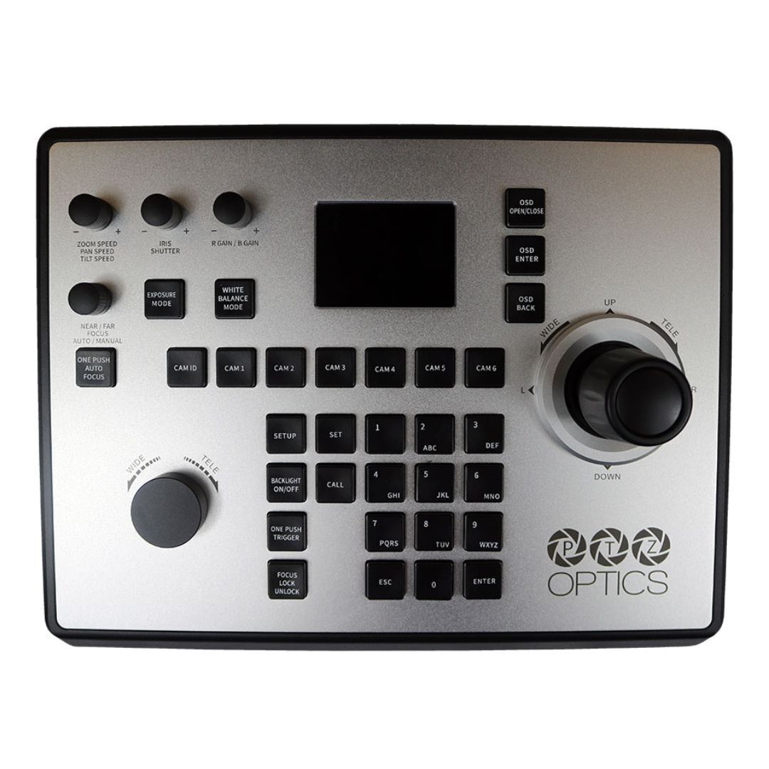 PTZOptics 4th Generation IP or Serial Joystick Controller for PTZ Cameras with Automatic Triggers