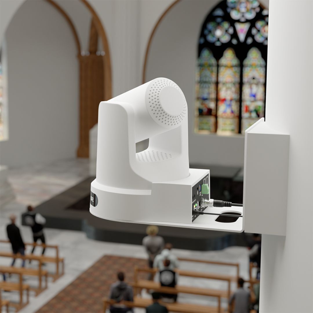 PTZOptics Move SE 20x 1080p Full HD Advanced PTZ Auto-Tracking Pan Tilt Zoom Camera (White)