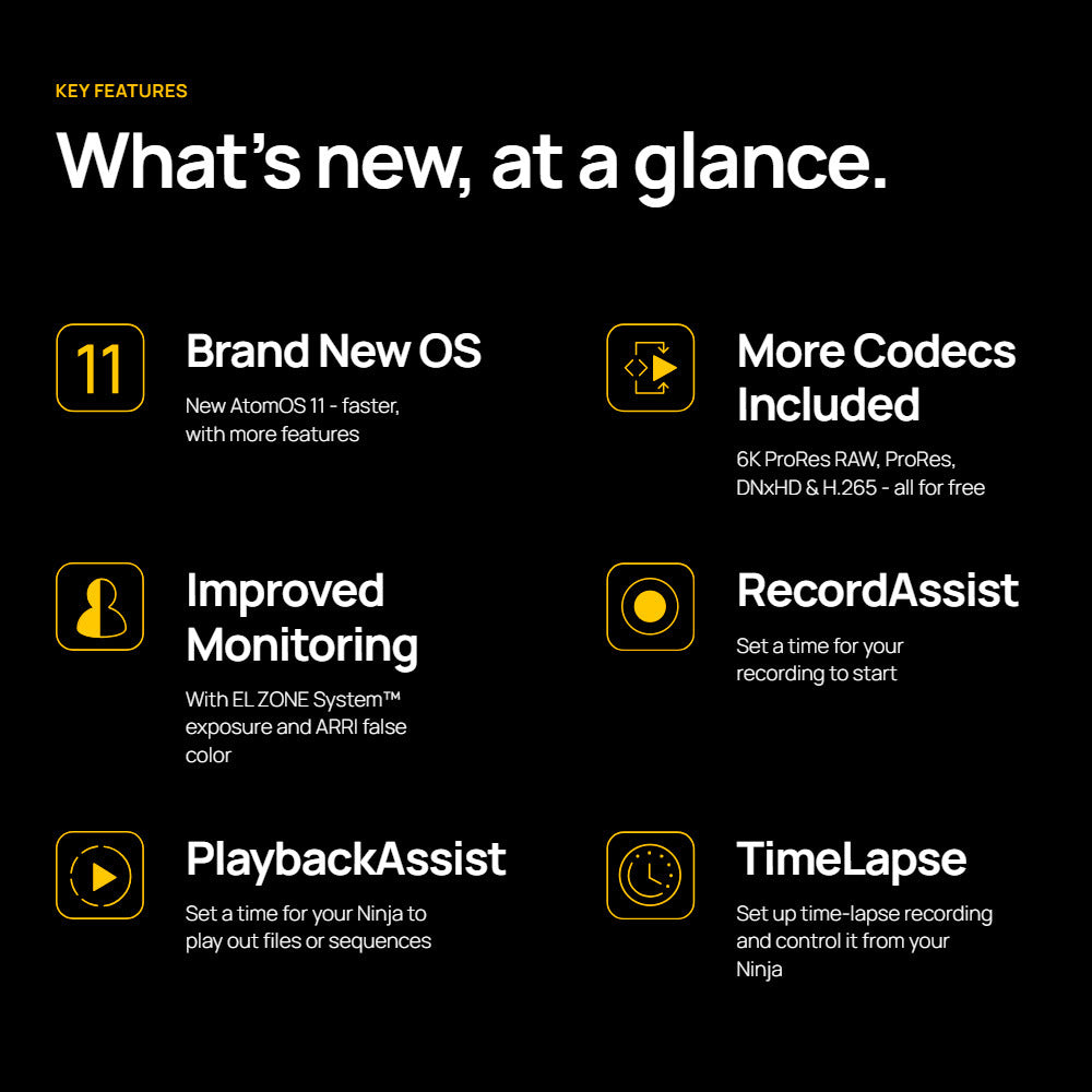 Atomos Ninja 5.2-Inch 1000nit HDR Monitor-Recorder with Camera Bag, and Atomos Cable Bundle