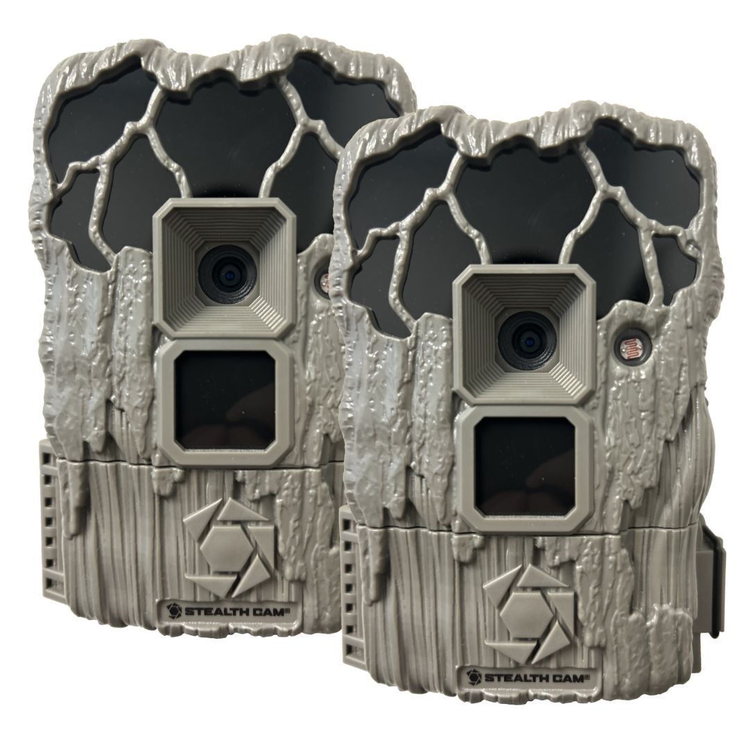 Stealth Cam 20MP Trail Camera with 60 Feet Range Detection and 720P Video Resolution (2-Pack)