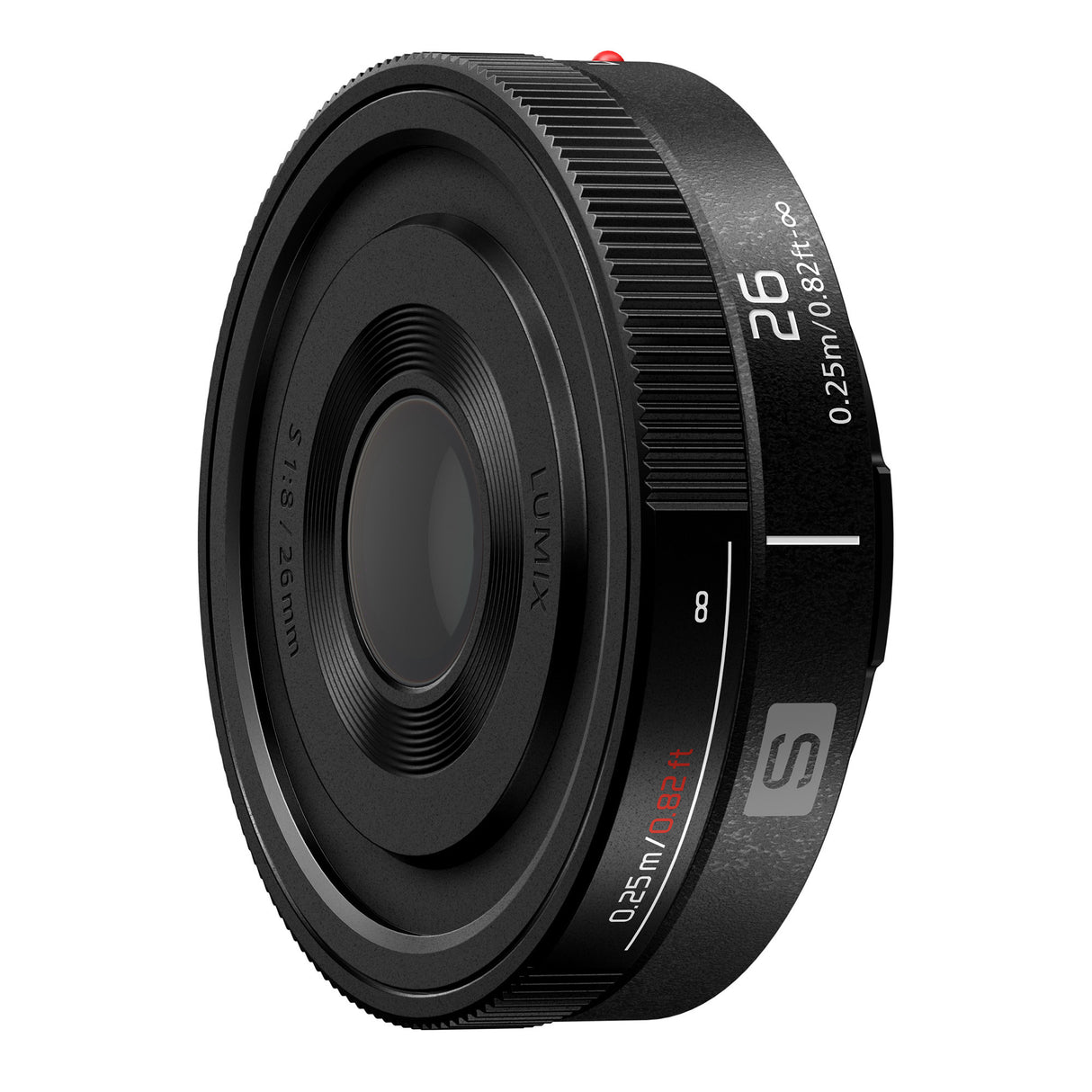Panasonic Lumix S 26mm F8 Full Frame L-Mount Lens for S-Series Cameras with Thin, Lightweight Design