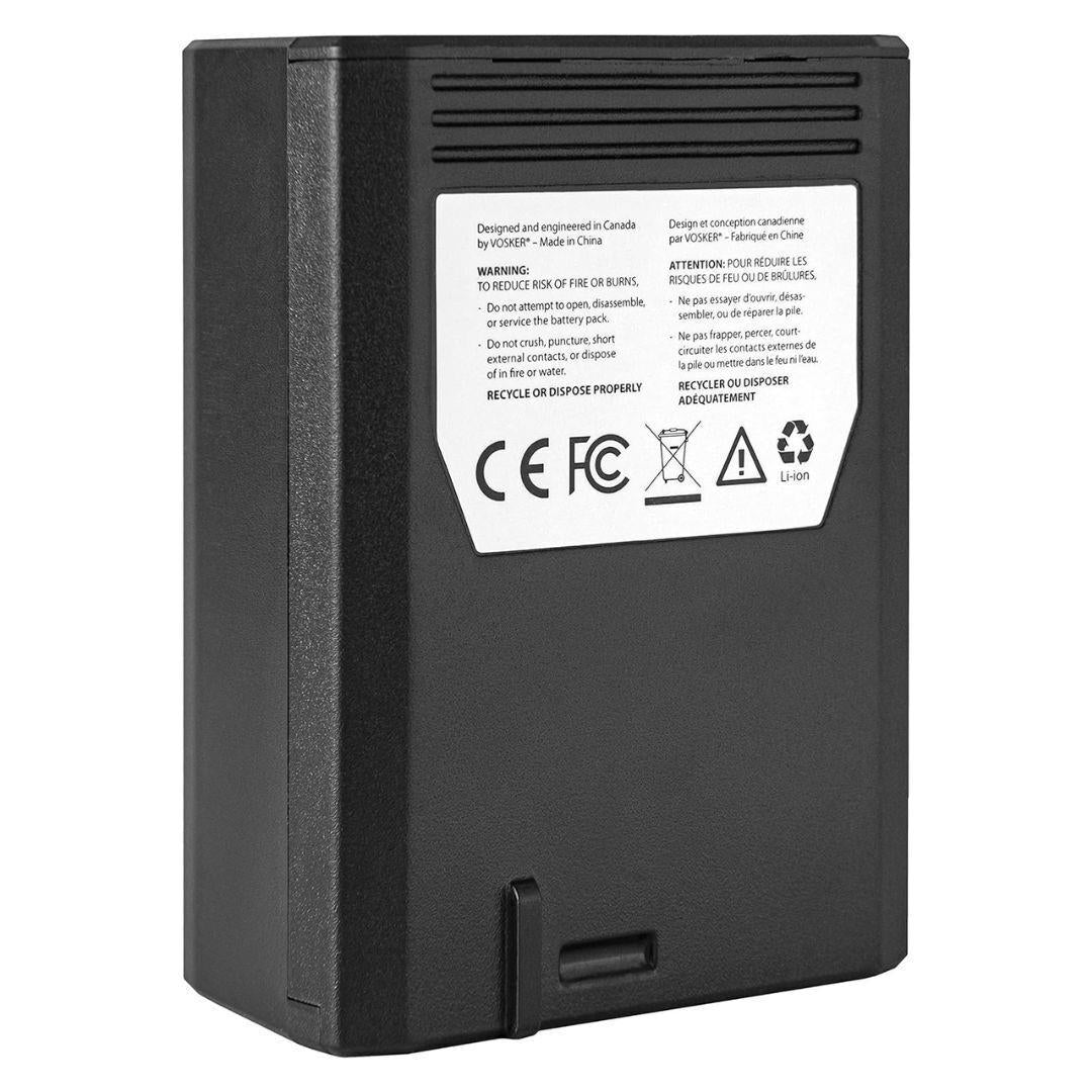 Vosker V-LIT-B3 Extra Rechargeable Lithium Battery Pack for V300 Mobile Security Surveillance Camera