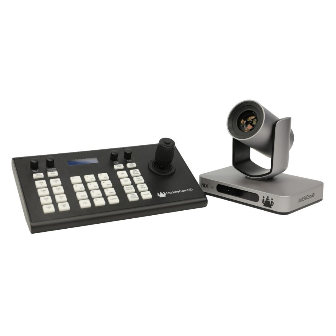 HuddleCamHD Serial PTZ Control Joystick with Quick-Select Camera Buttons and Multi-Functional Knobs