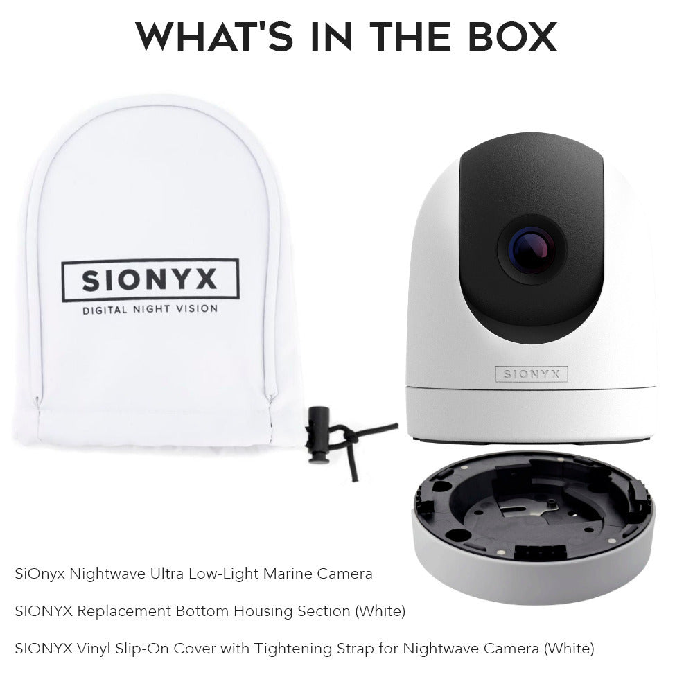 Sionyx Nightwave Ultra Low-Light Marine Camera (White) Bundle
