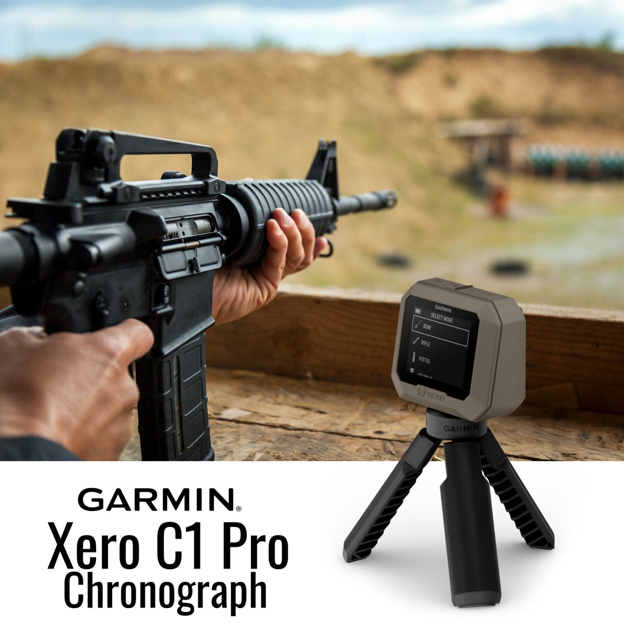Garmin Xero C1 Pro Chronograph with 59-Inch Tripod Stand With Bag bundle