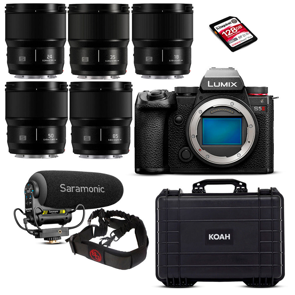 Panasonic Lumix Full Frame Camera with Lumix S5II and S5IIX Firmware Update with Lens Bundle