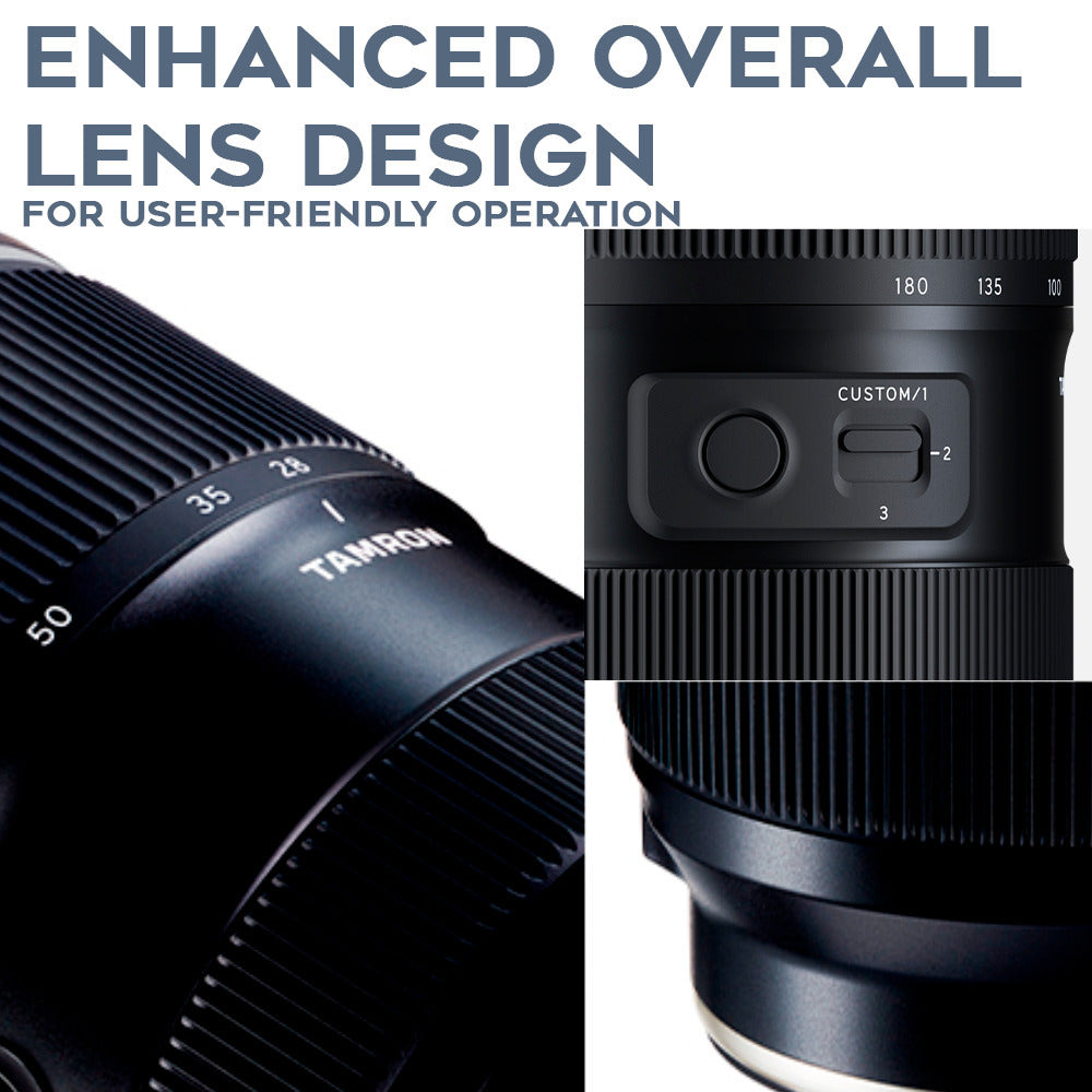 Tamron 70-180mm F/2.8 Di III VC VXD G2 for Sony E-Mount with Lens Mug, Case and Accessory Bundle