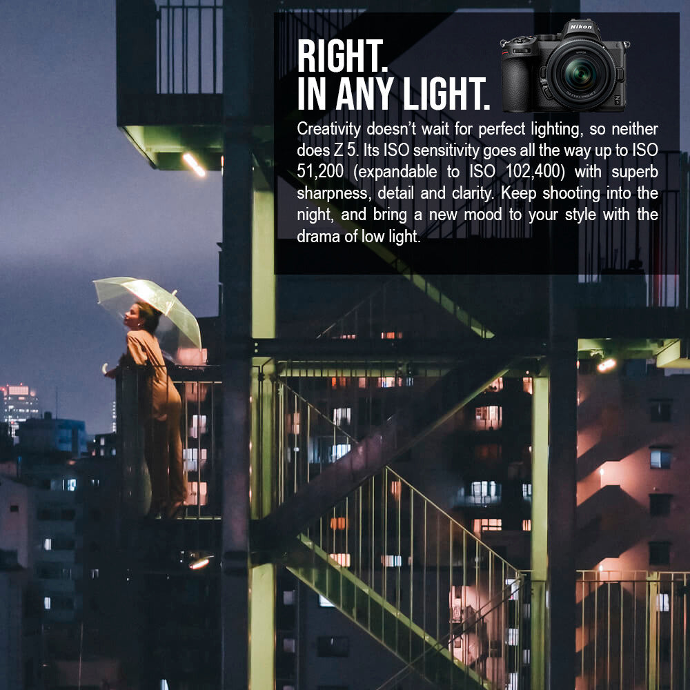 Nikon Z 5 FX-format Mirrorless Camera Body with Nikon NIKKOR Z 24-70mm f/4 S Lens Bundle