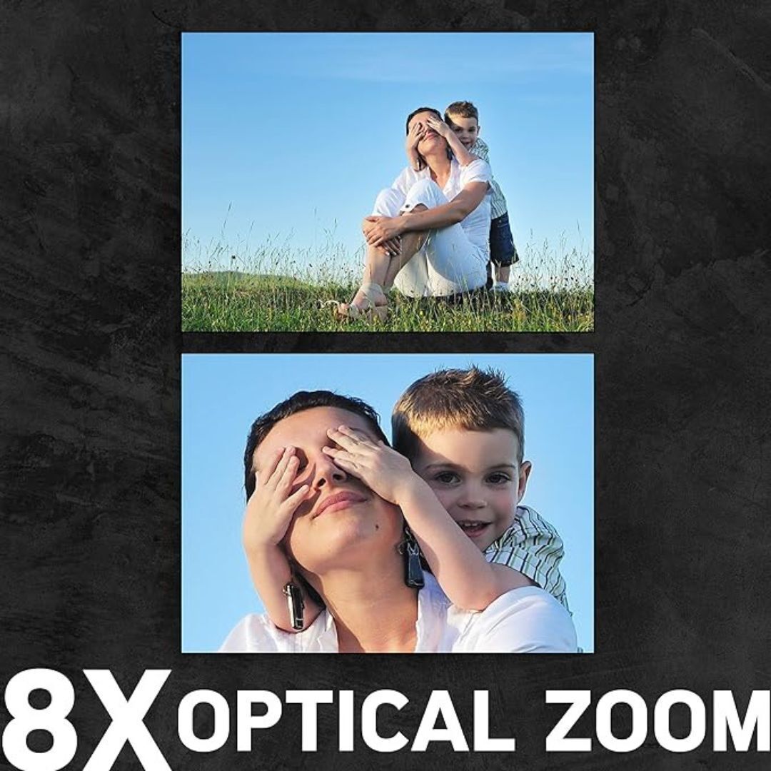 AGFAPhoto DC8200 18MP Compact Digital Camera with 8x Optical Zoom and 32GB Memory (Black)