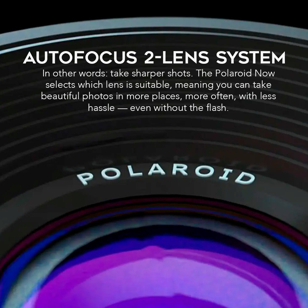 Polaroid Now Generation 2 I-Type Instant Camera with Autofocus 2-Lens (Basquiat Edition) Bundle