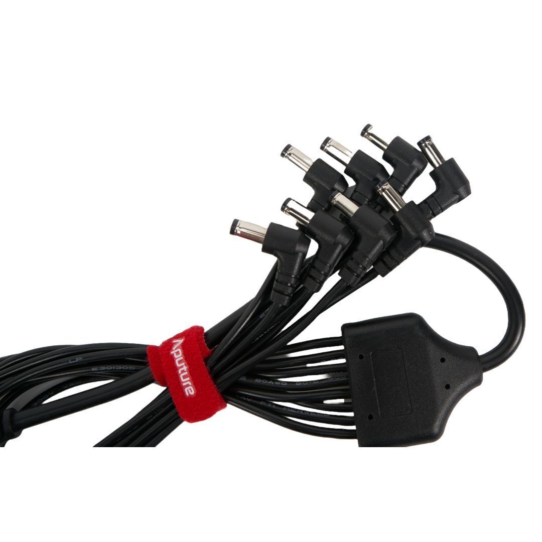 Aputure INFINIBAR 5.5mm DC 8-Way Splitter Cable with 5.5mm DC Barrel Connector