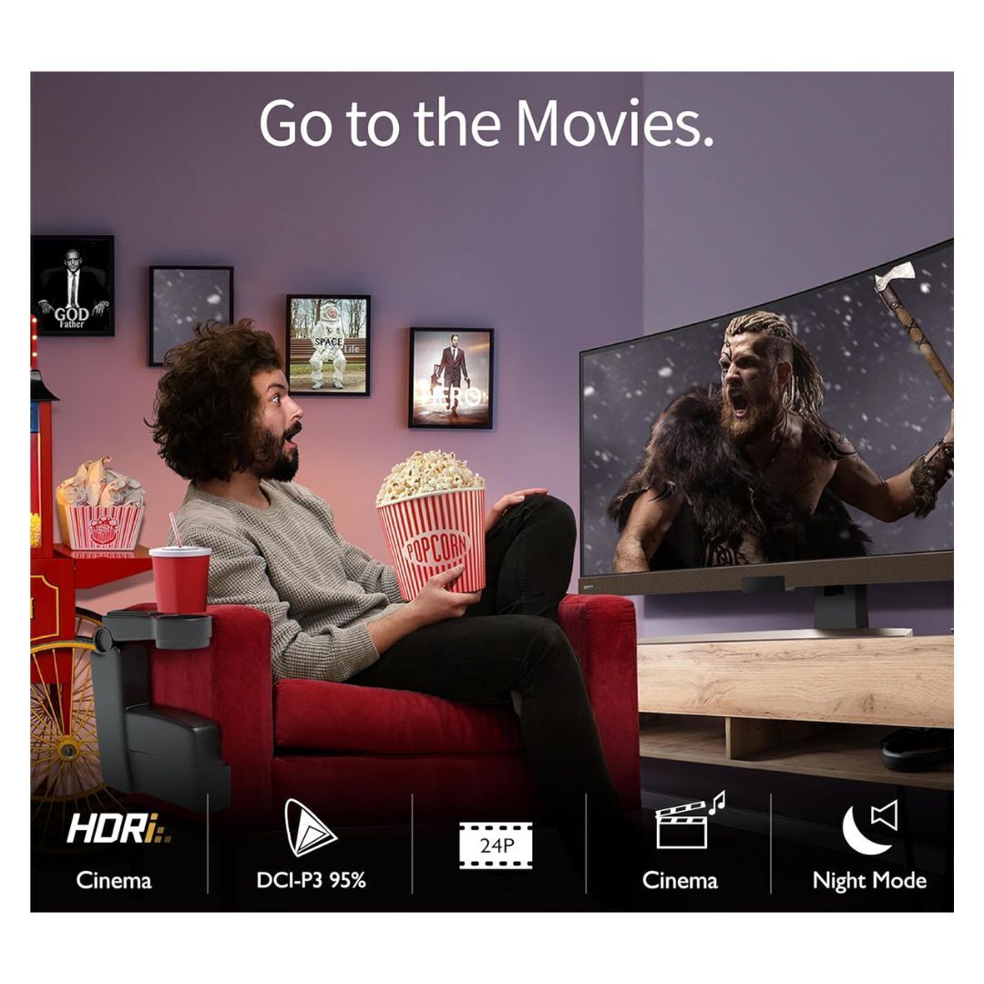 BenQ EW3880R 38-Inch WQHD Plus HDRi IPS Curved Ultrawide Monitor with 2.1-Channel Speaker System