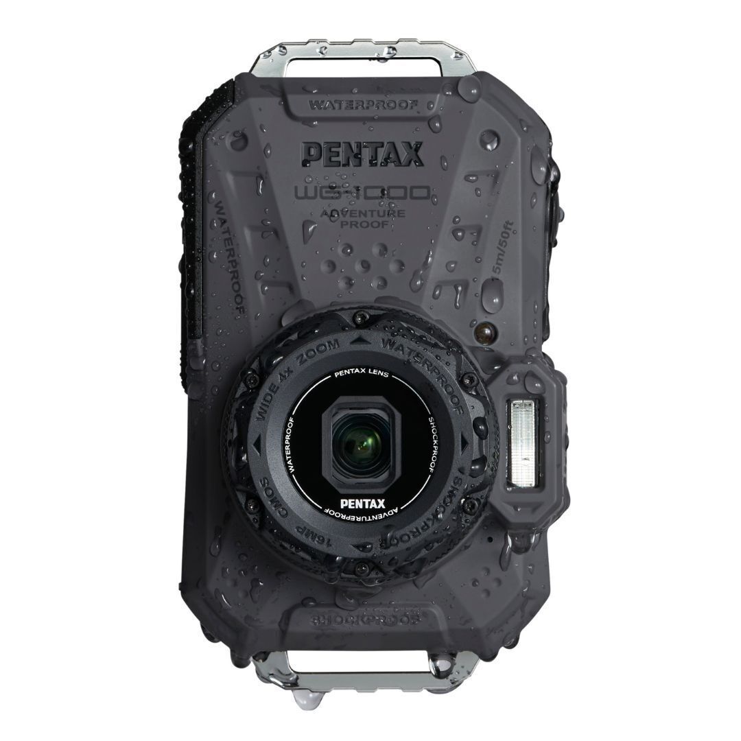 Pentax WG-1000 All-Weather Compact Camera with 4x Optical Zoom and 20 Color Modes (Gray)