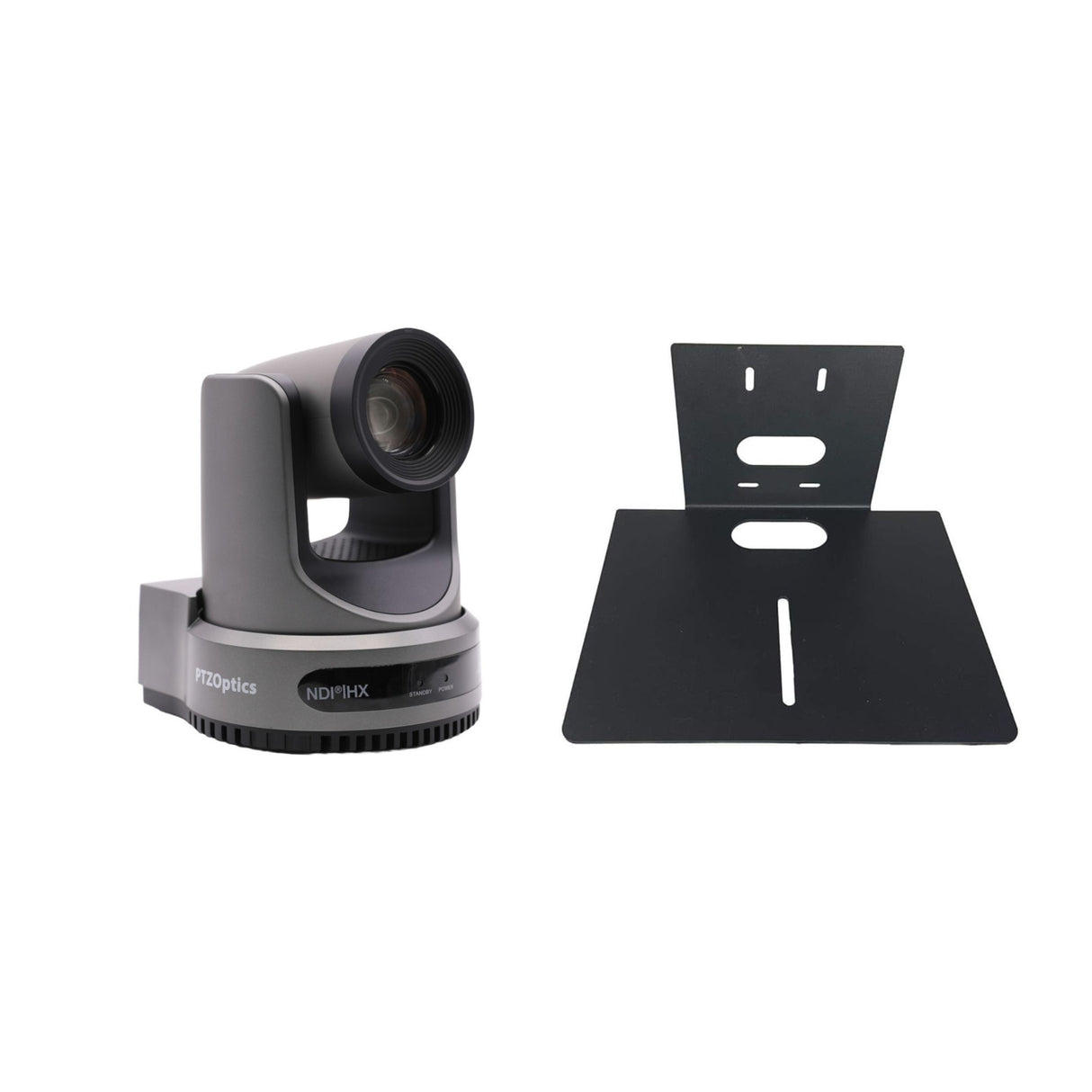 PTZOptics Move SE 30x 1080p Full HD Advanced PTZ Auto-Tracking Pan Tilt Zoom Camera (Gray) Bundle