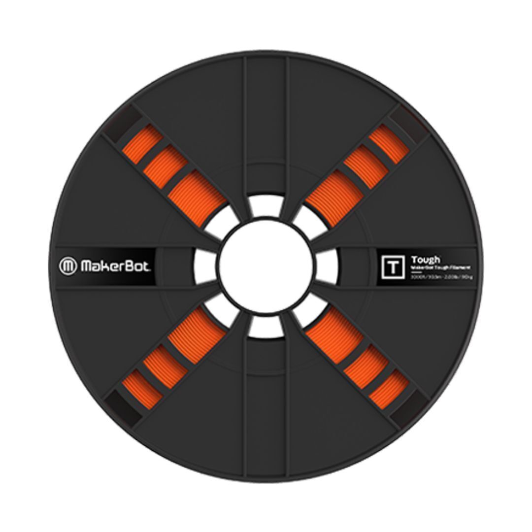 MakerBot Tough PLA 3D Printing Filament Large Spool for Replicator+, 5th Gen and Z18 (Safety Orange)