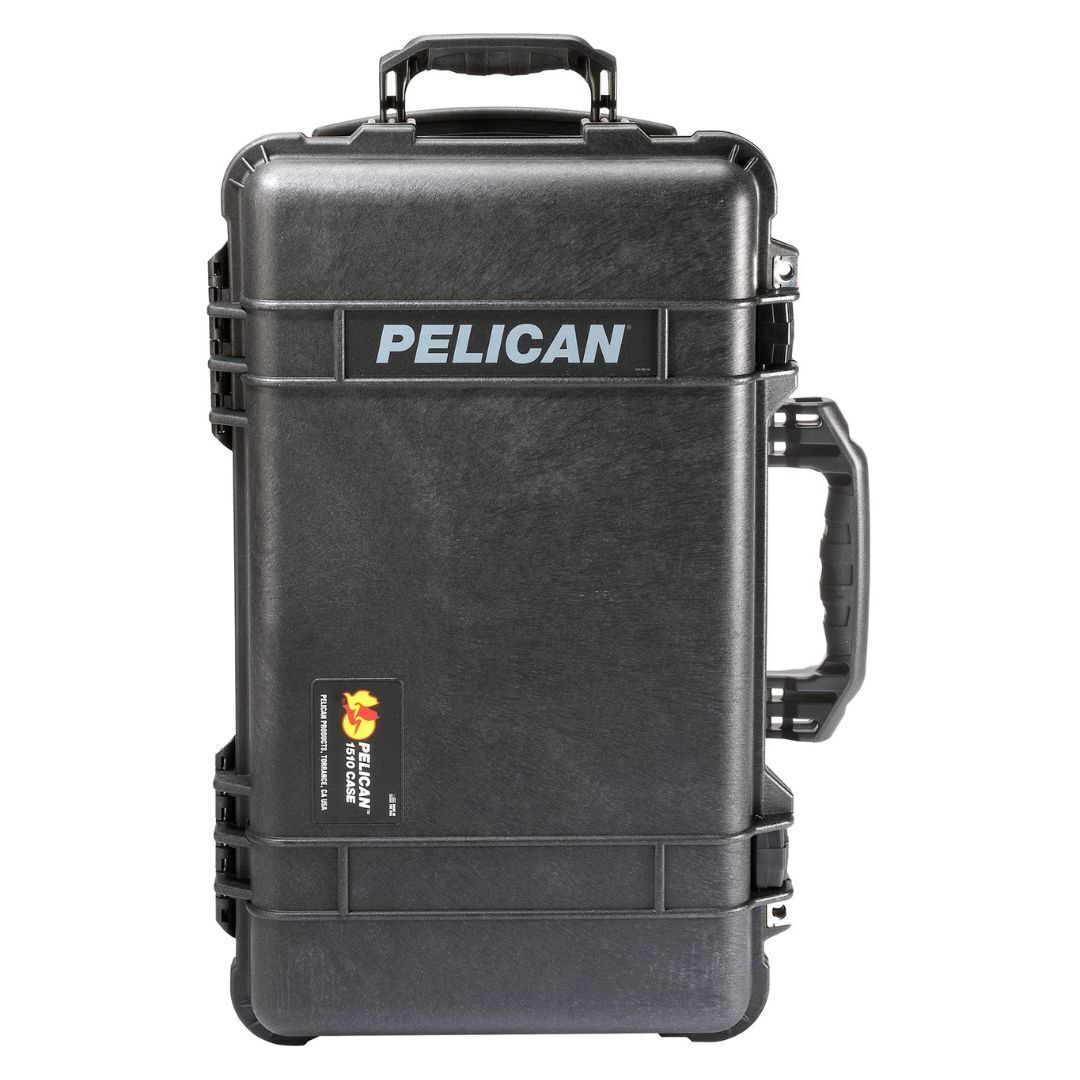 Pelican 1510 Protector Carry-On Case with Foam and Automatic Pressure Equalization Valve (Black)