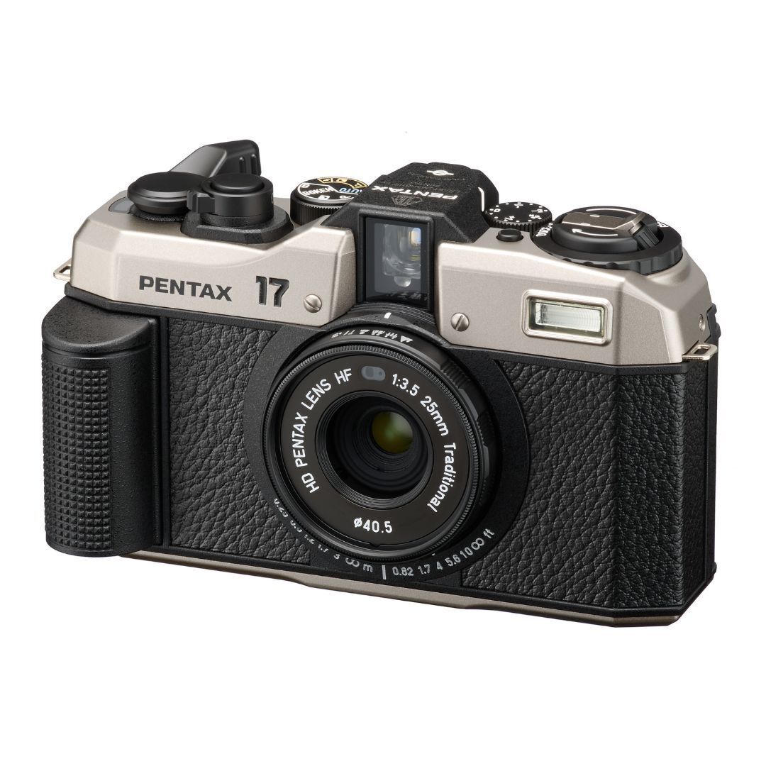 Pentax 17 F3.5 Half-Frame Camera with HD Coating Lens and Easy Loading System (Dark Silver)