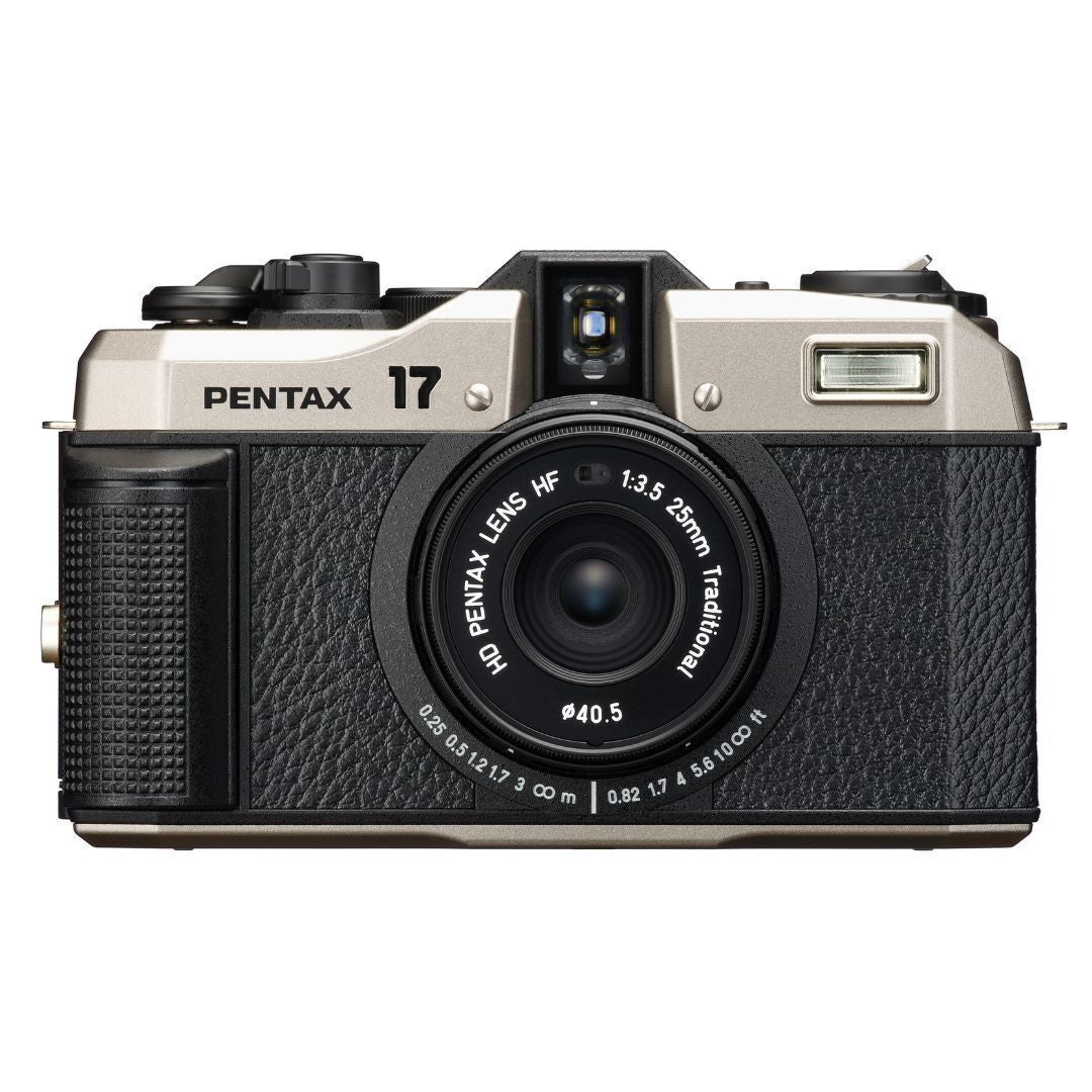 Pentax 17 F3.5 Half-Frame Camera with HD Coating Lens and Easy Loading System (Dark Silver)