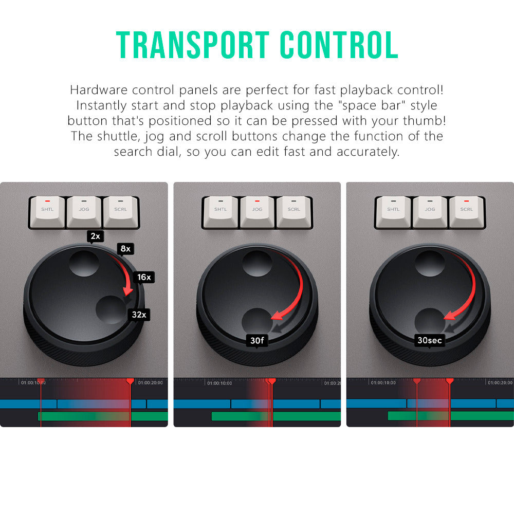 Blackmagic Design DaVinci Resolve Speed Editor with Cable and Focus Camera Ties (10-Pack) Bundle