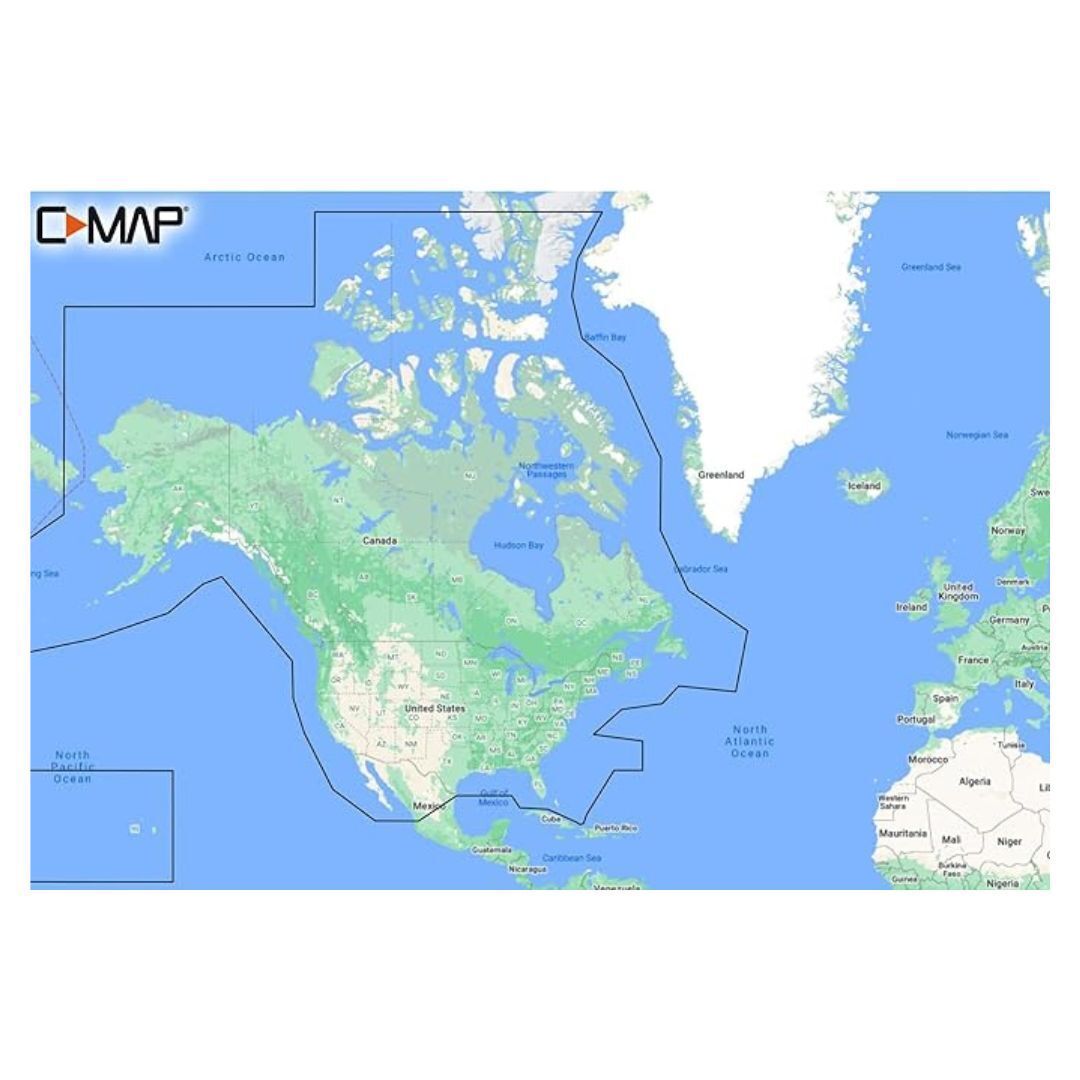 C-MAP Discover microSD North America Lakes US and Canada Map Card for Marine GPS Navigation (Black)