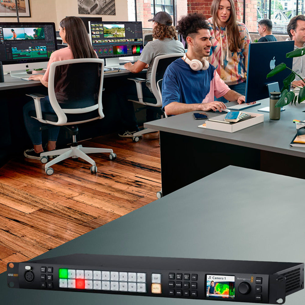 Blackmagic Design ATEM 2 M and E Constellation 4K Live Production Switcher Bundle