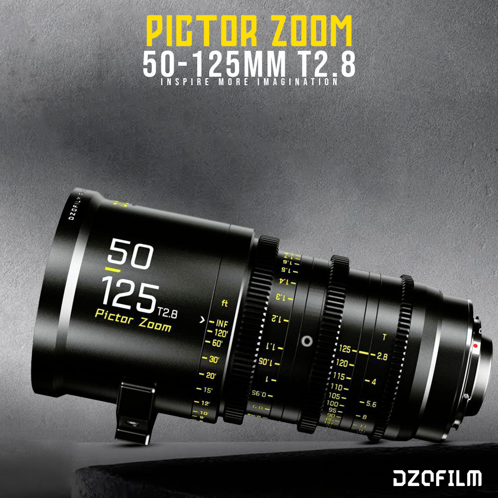 DZOFilm Pictor Zoom 50-125mm T2.8 Super 35 Parfocal Lens (PL Mount and EF Mount) Bundle