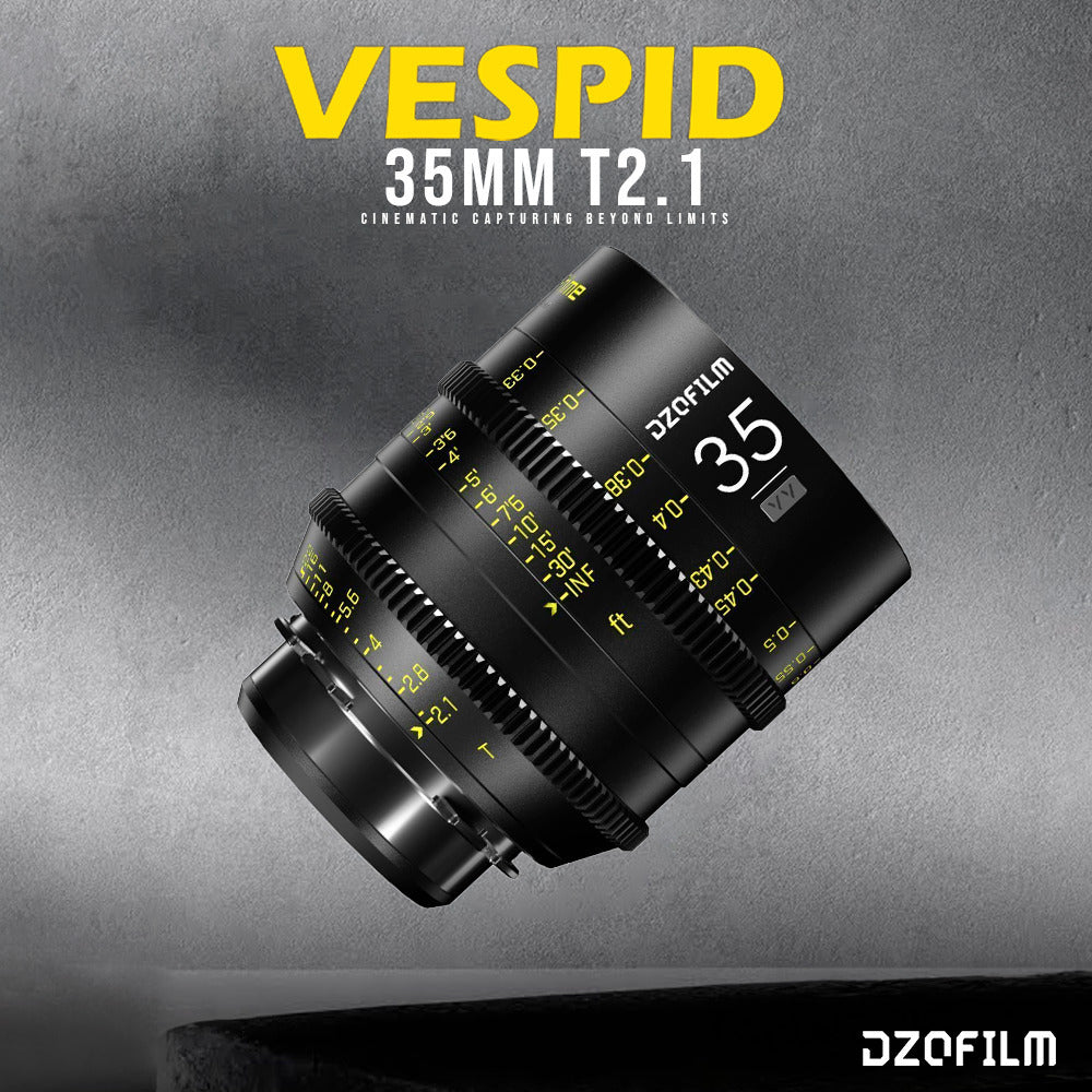 DZOFilm Vespid 35mm T2.1 Lens for Soft and Natural Bokeh (PL Mount) with Hard Carry Case Bundle