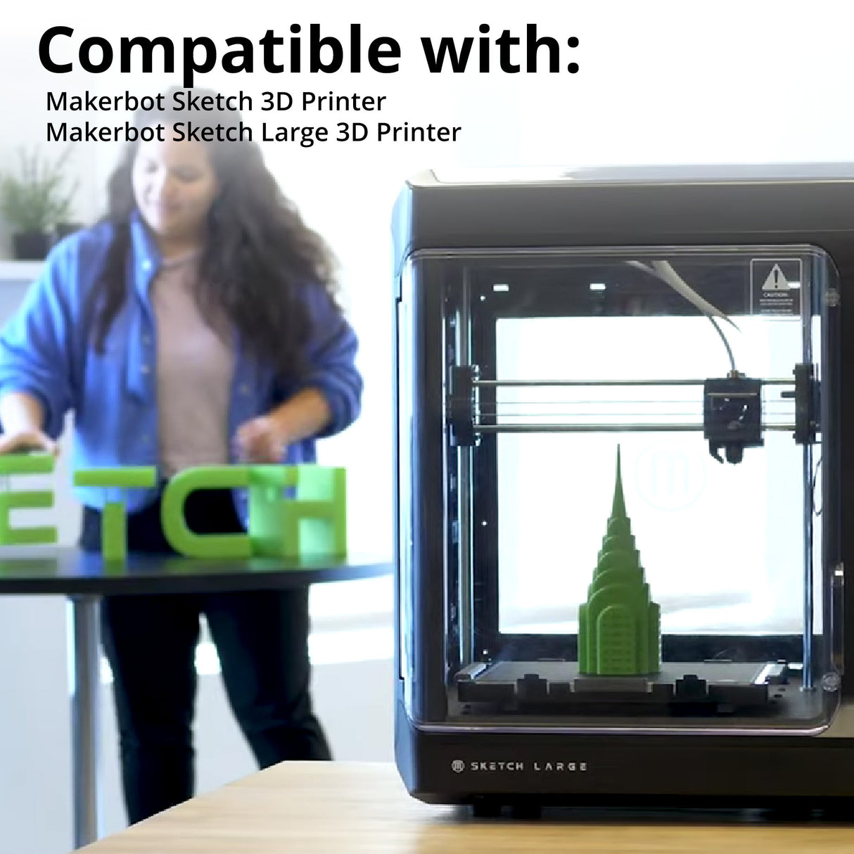 MakerBot 375-0045A Sketch PLA Filament for Sketch and Sketch Large 3D Printer (True Red, 2.2Lb)