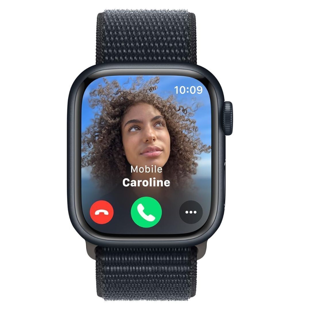 Apple Watch Series 9 GPS 41mm Midnight Aluminum Case with Midnight Sport Loop with Blood Oxygen App