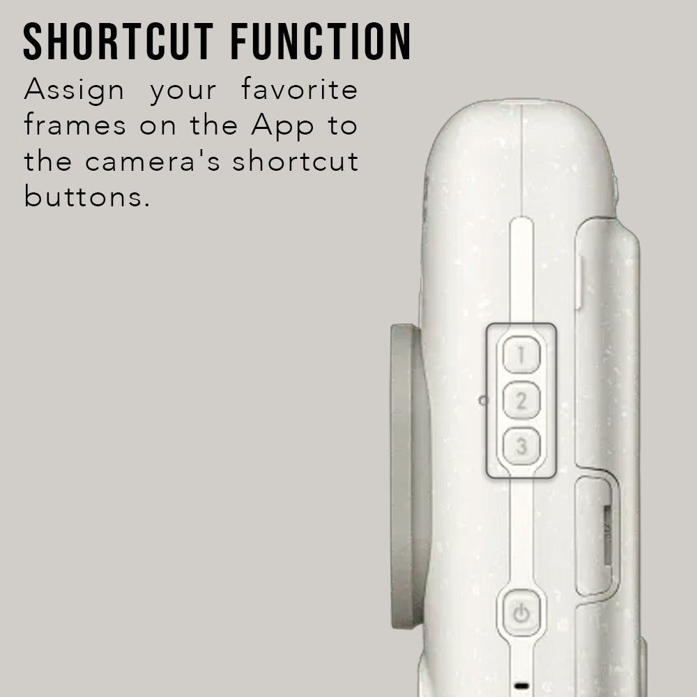 Fujifilm Instax Mini LiPlay Hybrid Instant Camera and Smartphone Printer (Misty White) Bundle