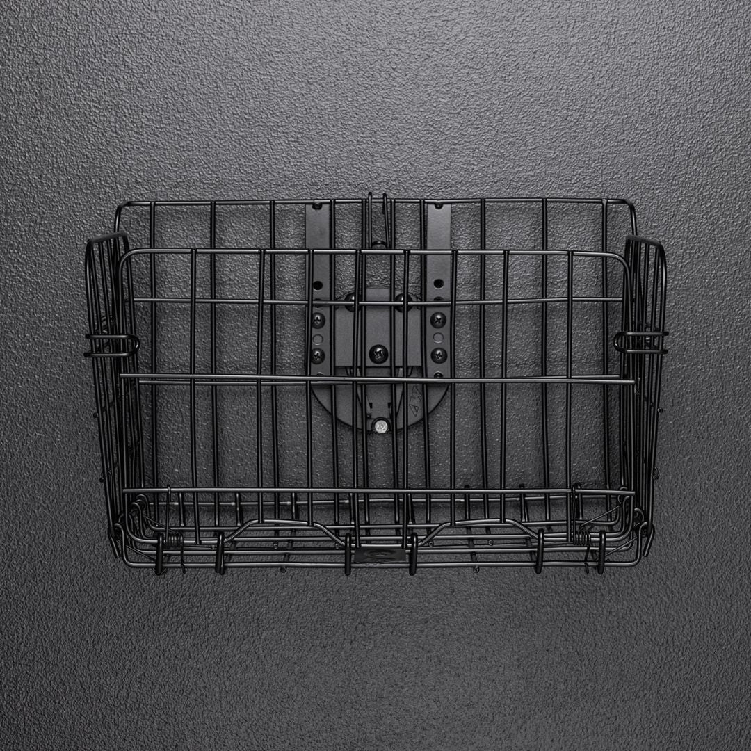 Westcott Float Wall Mount Storage Basket by Lindsay Adler with Tight Mesh for Garages and Closet