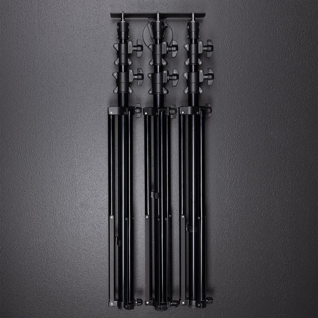 Westcott Float Wall Mount Light Stand Hanger by Lindsay for 3 Light Stands