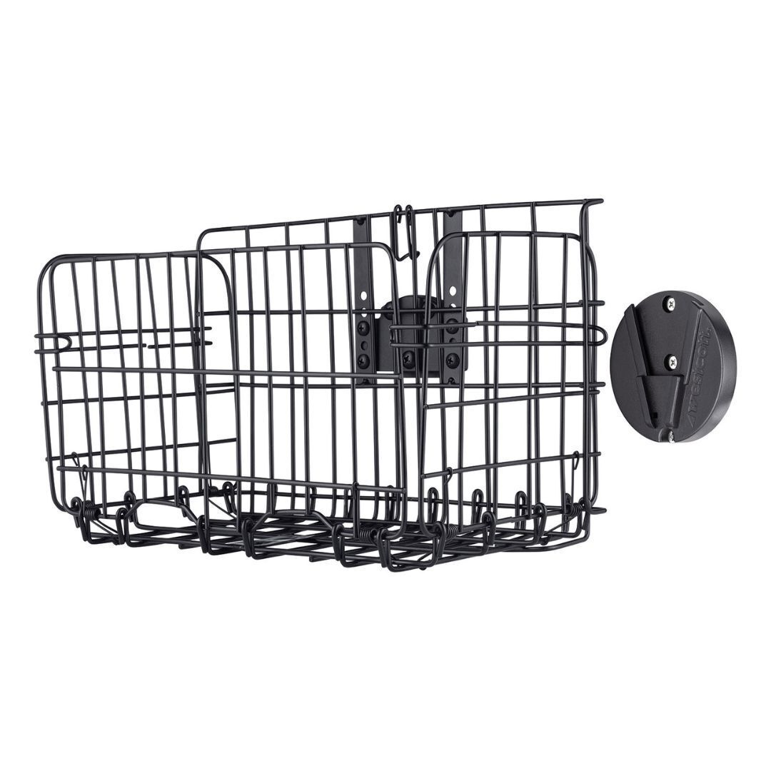 Westcott Float Wall Mount Storage Basket Kit by Lindsay Adler with Tight Mesh for Garages and Closet