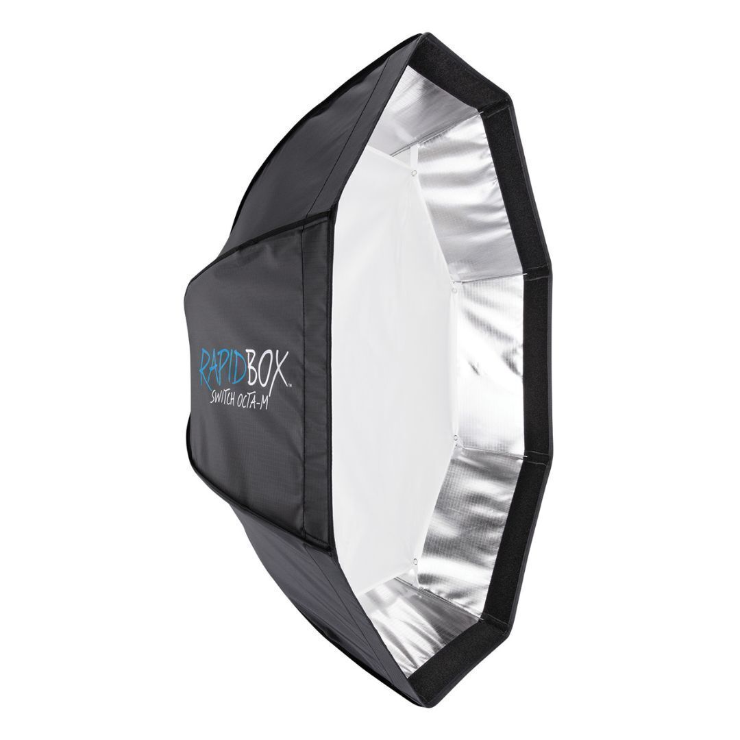 Westcott Rapid Box Switch Bundle with Octa-M Light Modifier for Round Head Speedlite Insert (Black)