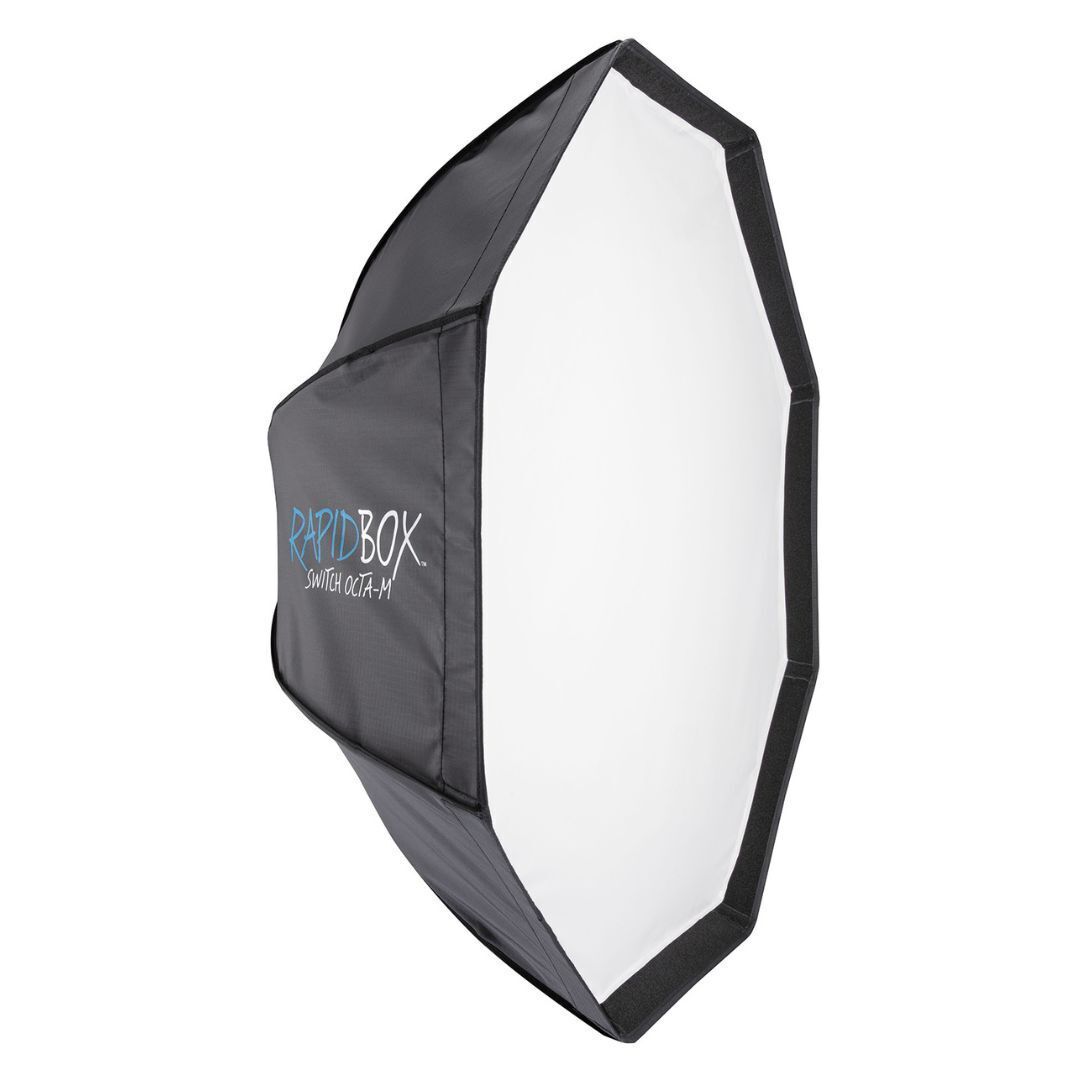 Westcott Rapid Box Switch Bundle with Octa-M Light Modifier for Round Head Speedlite Insert (Black)