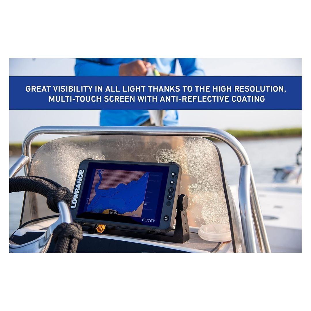 Lowrance Elite FS 9 Fish Finder with Active Imaging 3-in-1 Transducer and FishReveal Technology