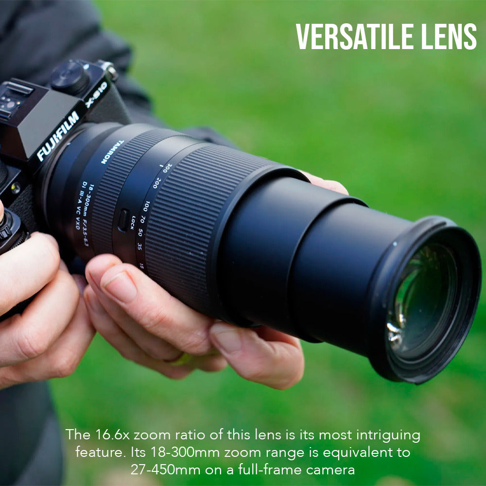 Tamron 18-300mm F/3.5-6.3 Di III-A VC VXD Lens (E-Mount) with Software Suite, Case and Accessory kit