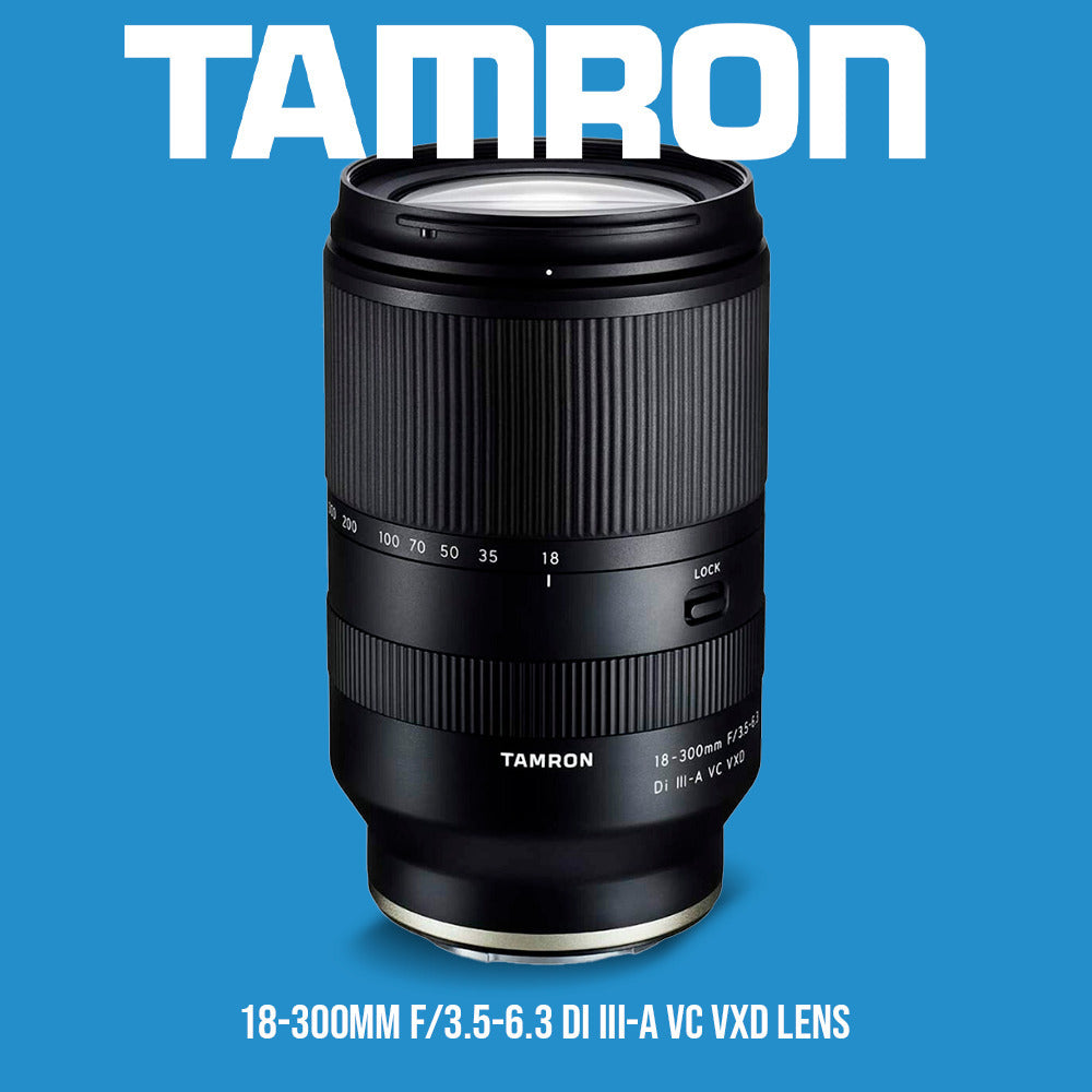 Tamron 18-300mm F/3.5-6.3 Di III-A VC VXD Lens (E-Mount) with Software Suite, Case and Accessory kit