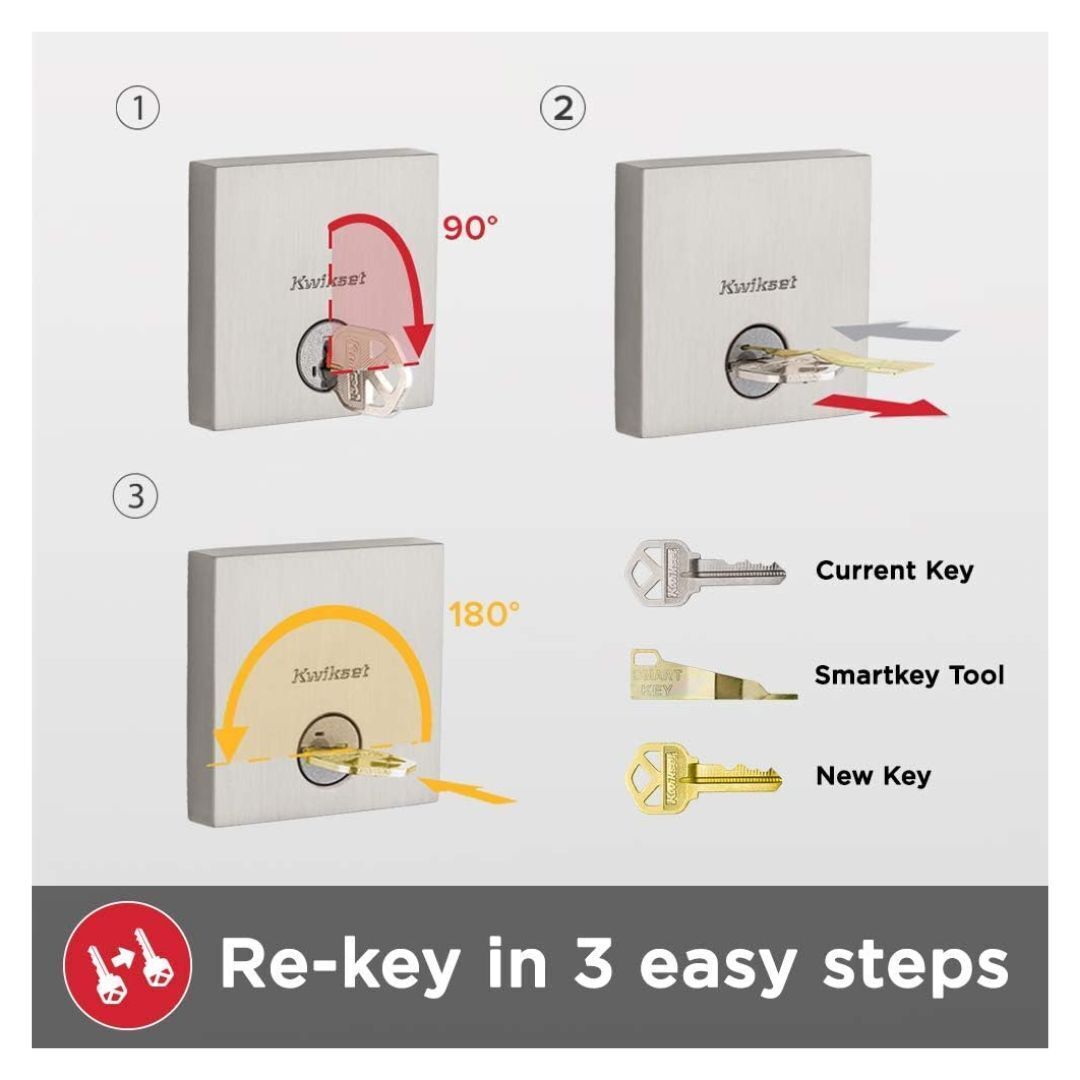 Kwikset Montara Handleset with Juno Knob and Deadbolt Keyed One Side Design (Venetian Bronze)
